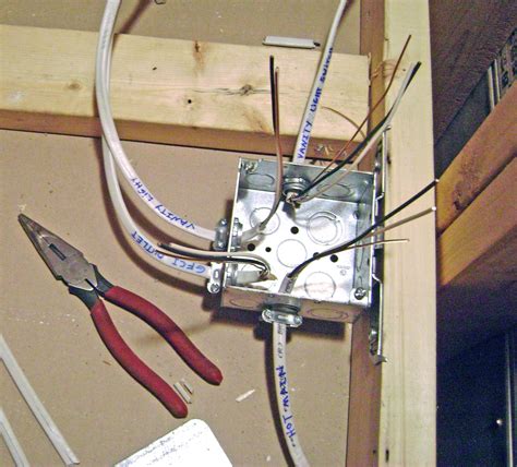 adding a ceiling junction box|installing ceiling light electrical box.